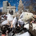 Commit whimsical acts of violence at the annual Washington Square Park Pillow Fight, a massive, feathery battle royale. Local combatants will be just one of many groups around the world spending the day pillow fighting, from Kuopia to Tijuana to Taipei. There're no rules apart from don't be an asshole and actually hurt somebody; check out photos from last year's fight and prepare your arsenal. It's not like you use those throw pillows, anyway.Saturday, April 2nd, 3 p.m. // Washington Square Park // Free (b.y.o. pillow!) 